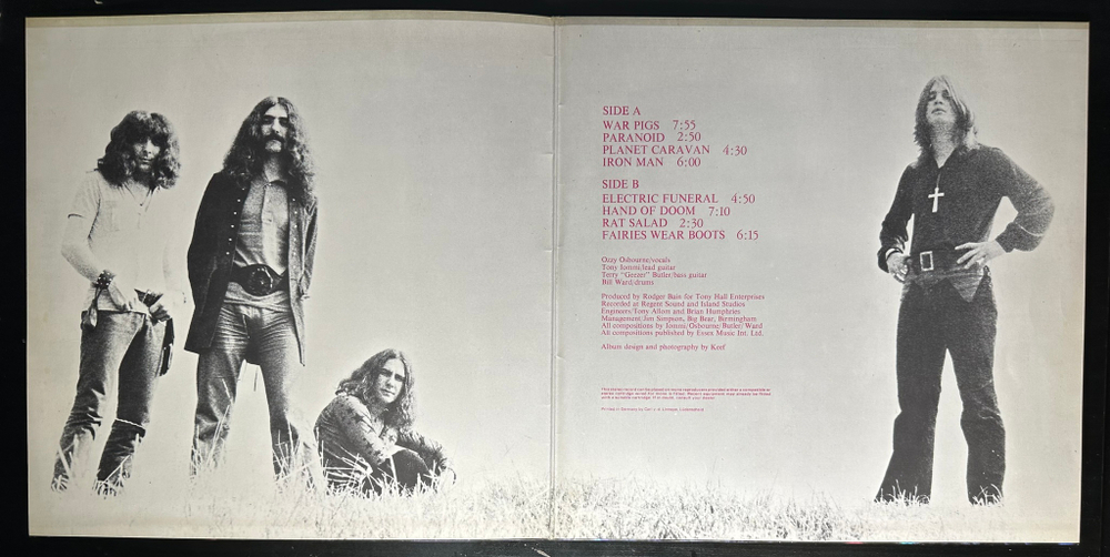Black Sabbath ‎– Paranoid (Германия 1979г.)