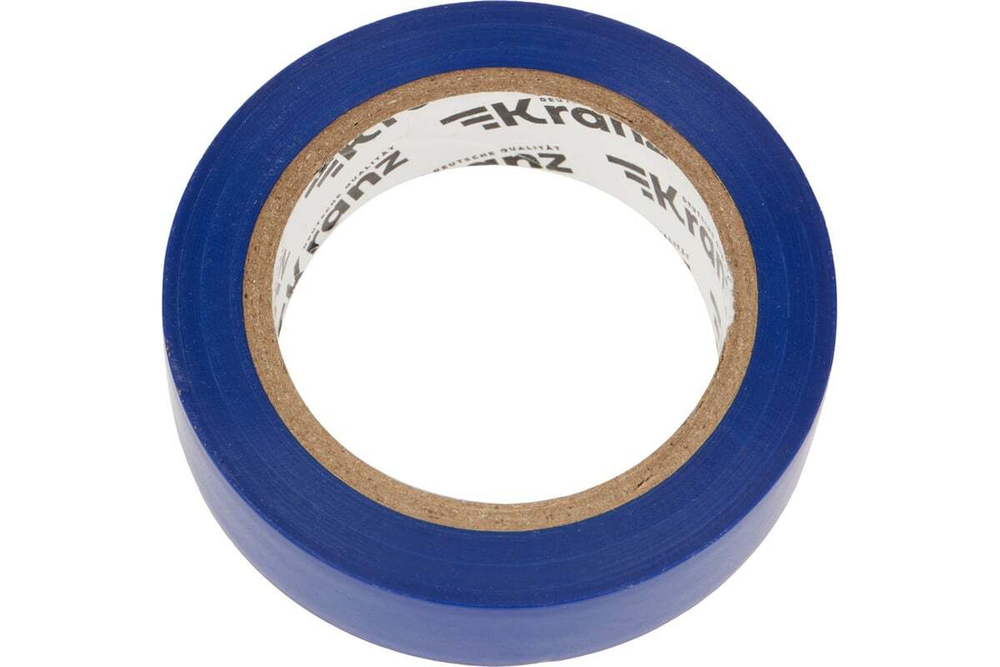 Изолента ПВХ KRANZ 0,13х15 мм, 10 м, синяя KR-09-2005
