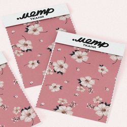 Ткань барби цветы вишни