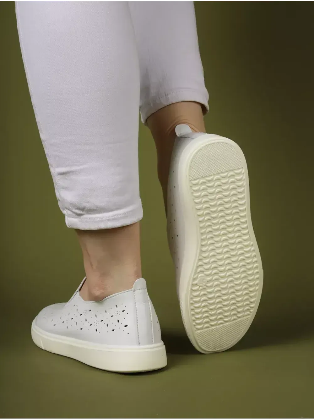 Мокасины летние с перфорацией