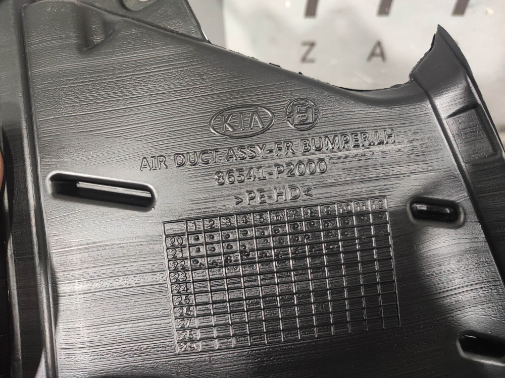 Воздуховод бампера левый Kia Sorento 4 Новый Оригинал 86541P2000