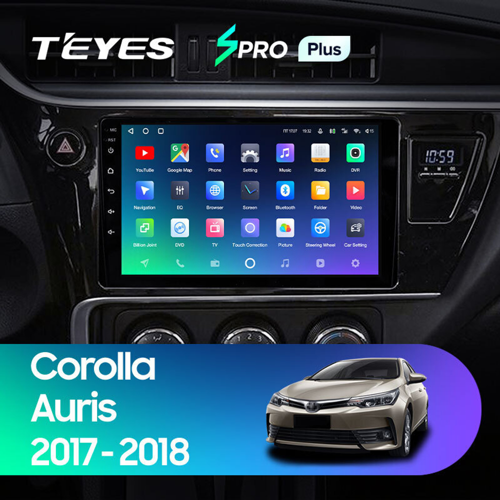 Teyes SPRO Plus 9" для Toyota Corolla 2017-2018