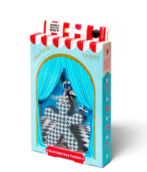 Аромабрелок с шармом Miss Kelli черно-белый Черная орхидея, Mr&Mrs Fragrance