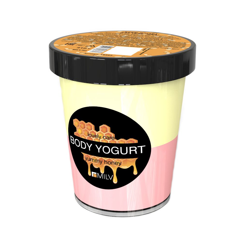 MILV (Арт.18327) Крем-йогурт двухцветный &quot;Мёд&quot;, 210 г