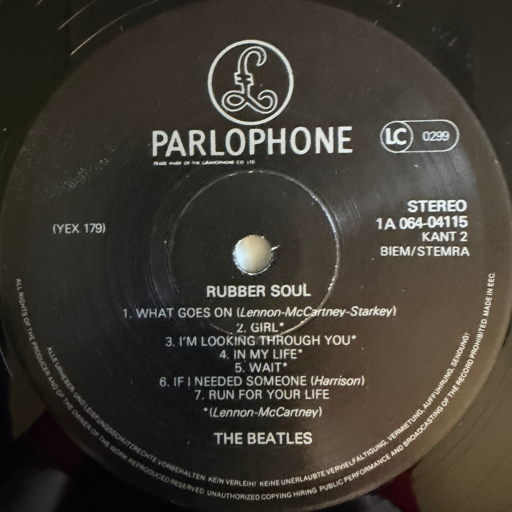 Виниловая пластинка The Beatles ‎– Rubber Soul LP