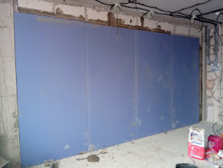 Монтаж ГКЛ ( гипсокартона ) на клей