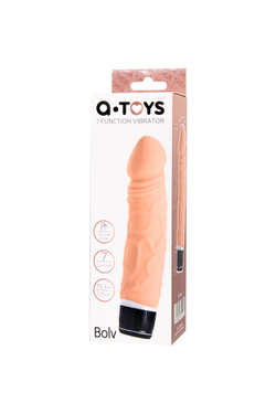 Реалистичный вибратор A-Toys by TOYFA Bolv, силикон, телесный, 19,3 см
