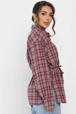 Рубашка хлопковая Джанет (винный) Б14274-4М LT Collection