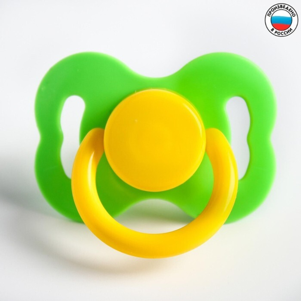 9223784 Соска-пустышка классическая, латекс, от 0 мес., цвет МИКС