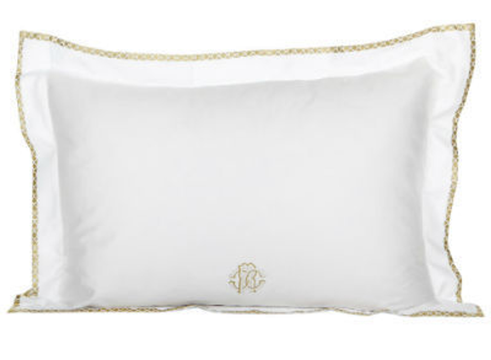 Постельное белье семейное Roberto Cavalli Gold белое