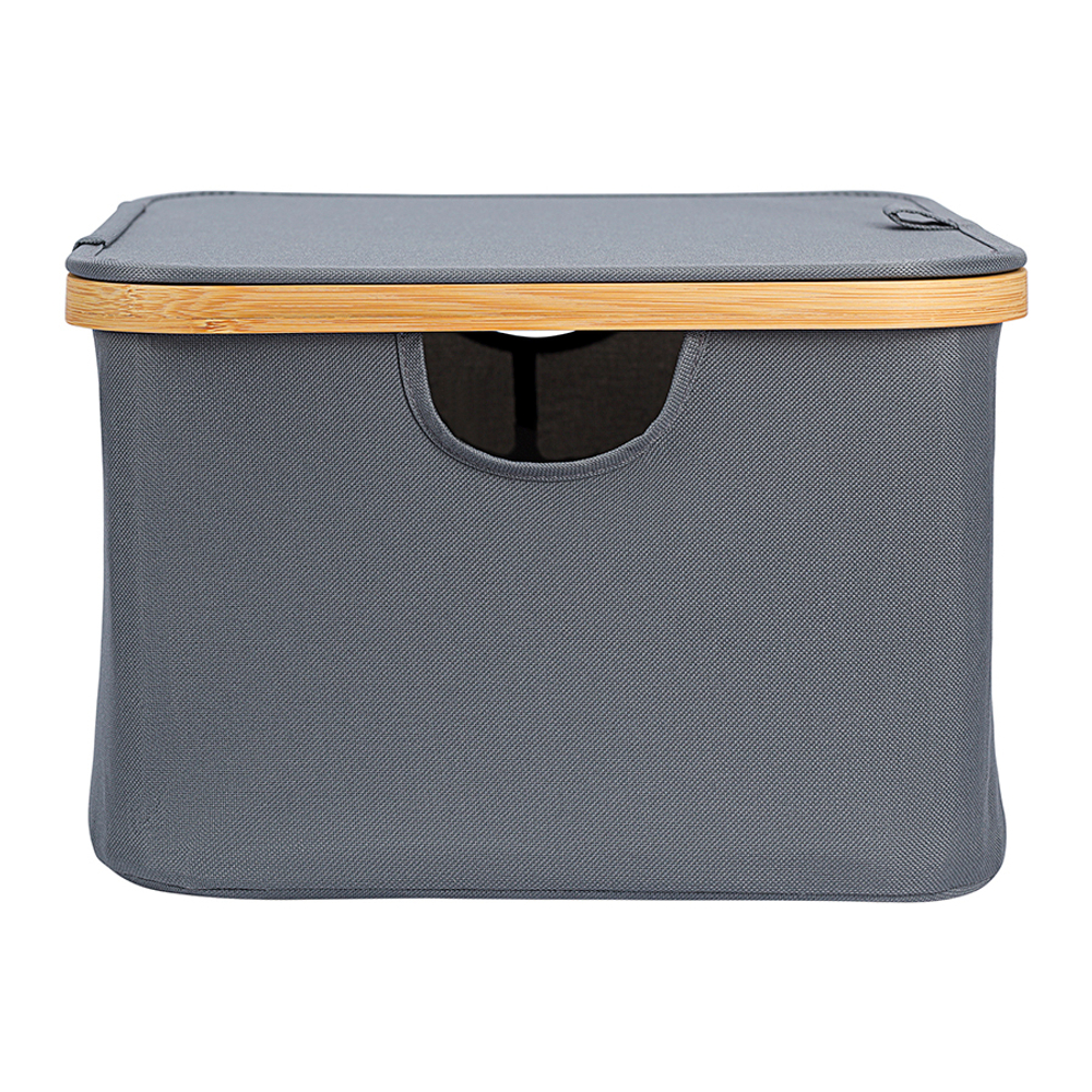 Корзина для белья neat low, 40x33x20 см, серая