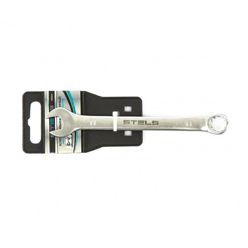 15207 Ключ комбинированный, 11 мм, CrV, матовый хром//Stels