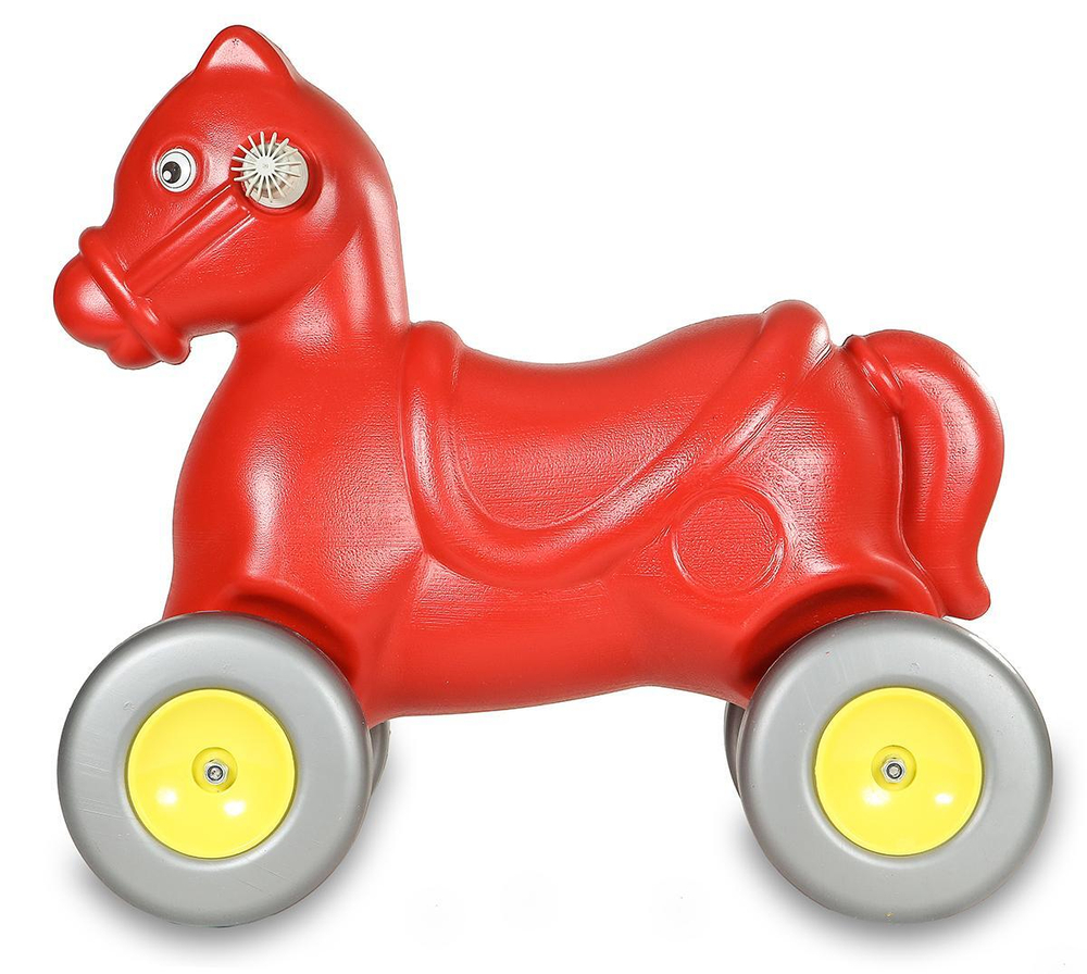 Пластмассовая игрушечная каталка для детей "Лошадь" (54*27*50 см)