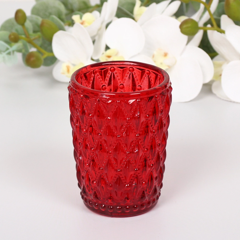 Подсвечник «Самоцвет» 6,5*9 см, Красный