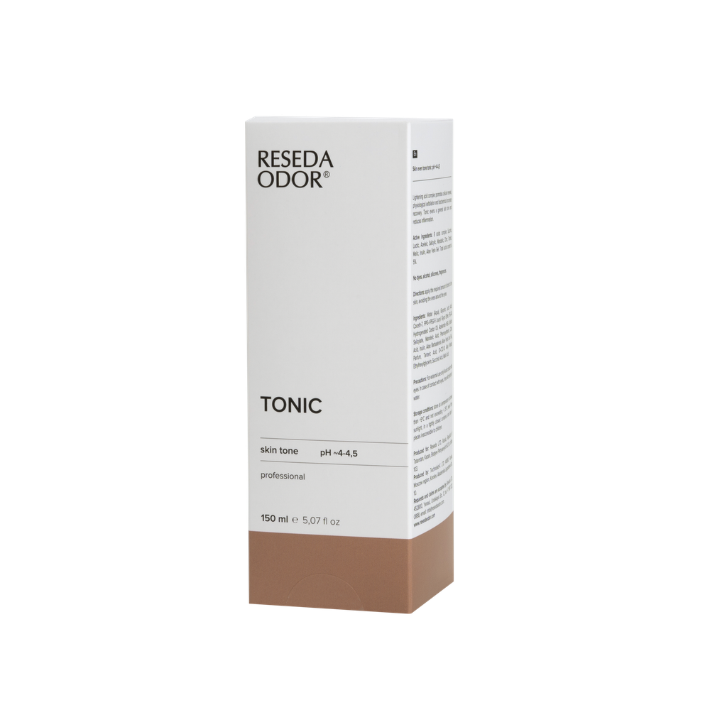 Tonic skin tone, pH 4-4.5