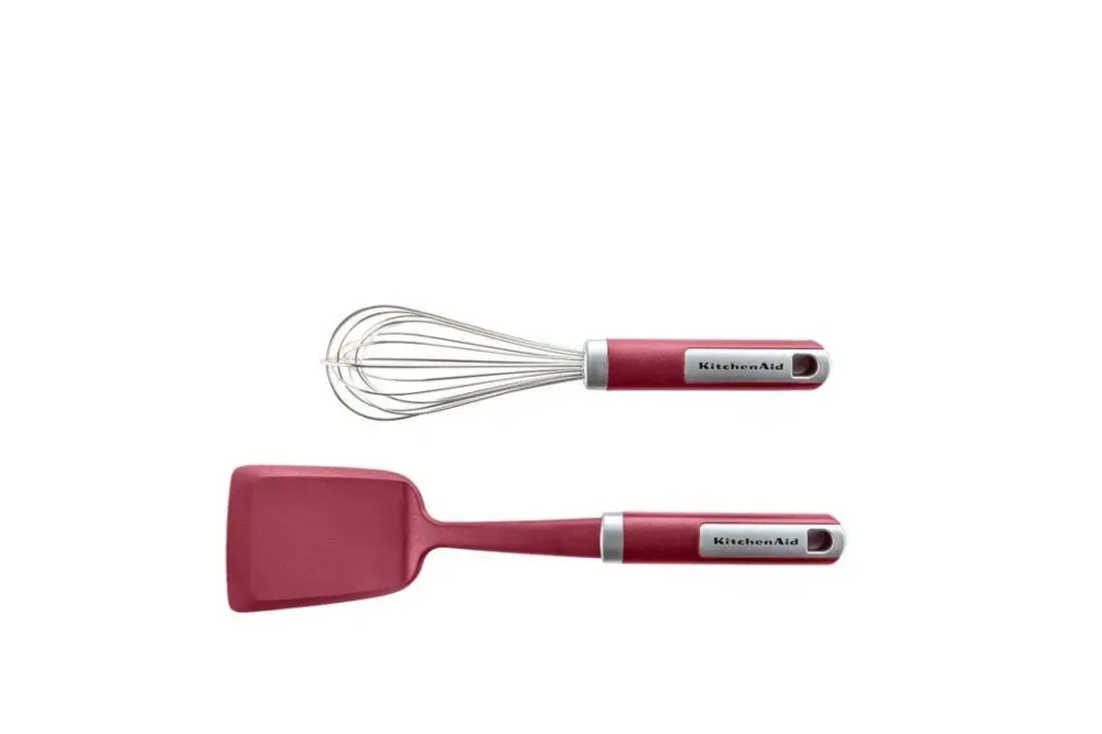 KitchenAid Набор лопатка + венчик Maker Essentials красный
