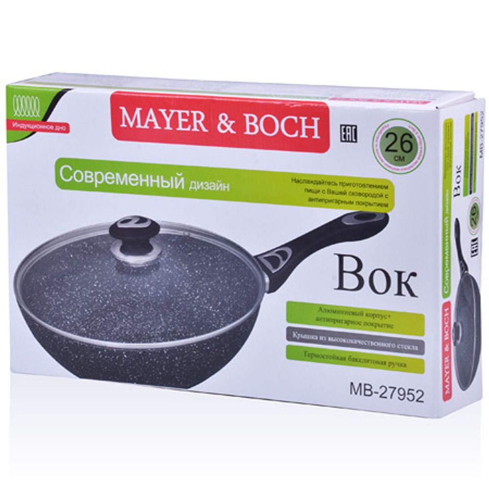 Сковорода-вок Mayer&amp;Boch МБ-27952 26 см