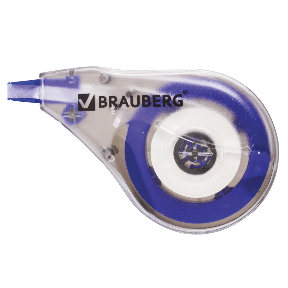 Корректирующая лента BRAUBERG 4 мм х 8 м в упаковке с европодвесом (12 штук в упаковке)