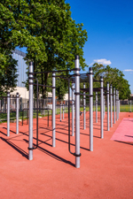 Воркаут комплекс 3 рукохода и 5 турников - Полатук