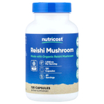Nutricost, Гриб рейши, 120 капсул (750 мг в каждой капсуле)