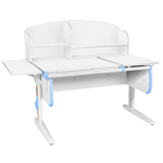 Растущая парта с задней закрытой и боковой полками Дэми СУТ 25-02-Б1НЗ (1500×880 мм)