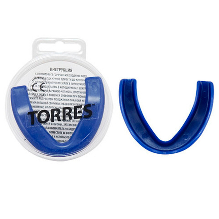 Капа боксерская TORRES, PRL1023BU, термопластичная, евростандарт CE approved, синий