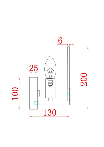 Настенный светильник (бра) FR5237WL-01BS Фэнтези E14x1 Freya fr5237wl-01bs