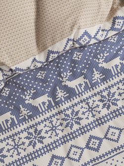 Постельное белье перкаль Сказка "Скандинавия/Вязание" 1,5-сп Наволочка 50х70 см 1 шт Простынь 150x215 см Пододеяльник 145x215 см