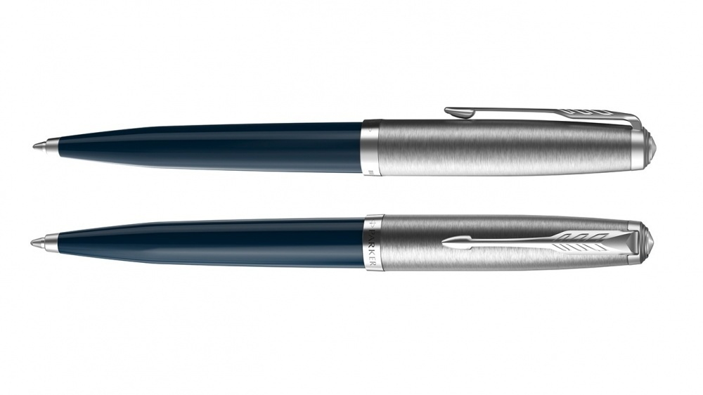 Шариковая ручка Parker 51 CORE MIDNIGHT BLUE CT, цвет чернил черный