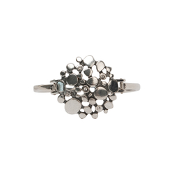 "Молекула" браслет в серебряном покрытии из коллекции "Простейшие" от Jenavi с замком пряжка