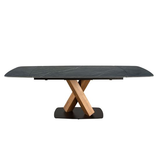 Раздвижной обеденный стол 1149 из керамики с мраморной отделкой и ореха Испания