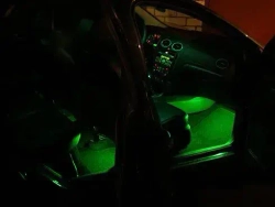 Светодиодная LED лента для автомобиля и дома IP65 12V 30см белая водонепроницаемая на самоклеющейся основе