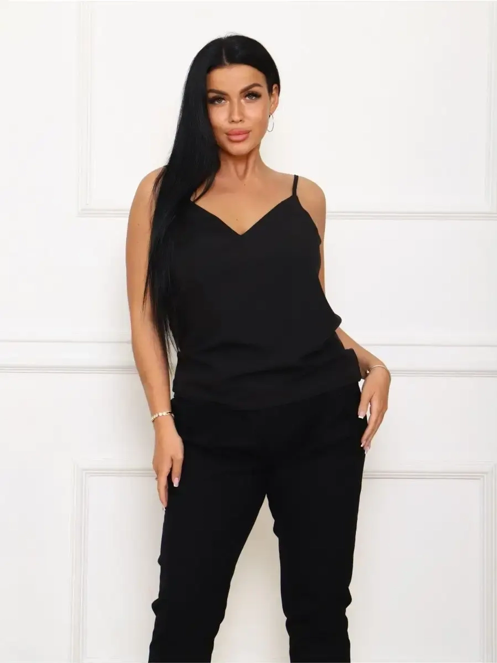 Топ под пиджак в бельевом стиле