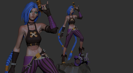 Фигуркаел Джинкс Лига легенд Jinx League of Legends