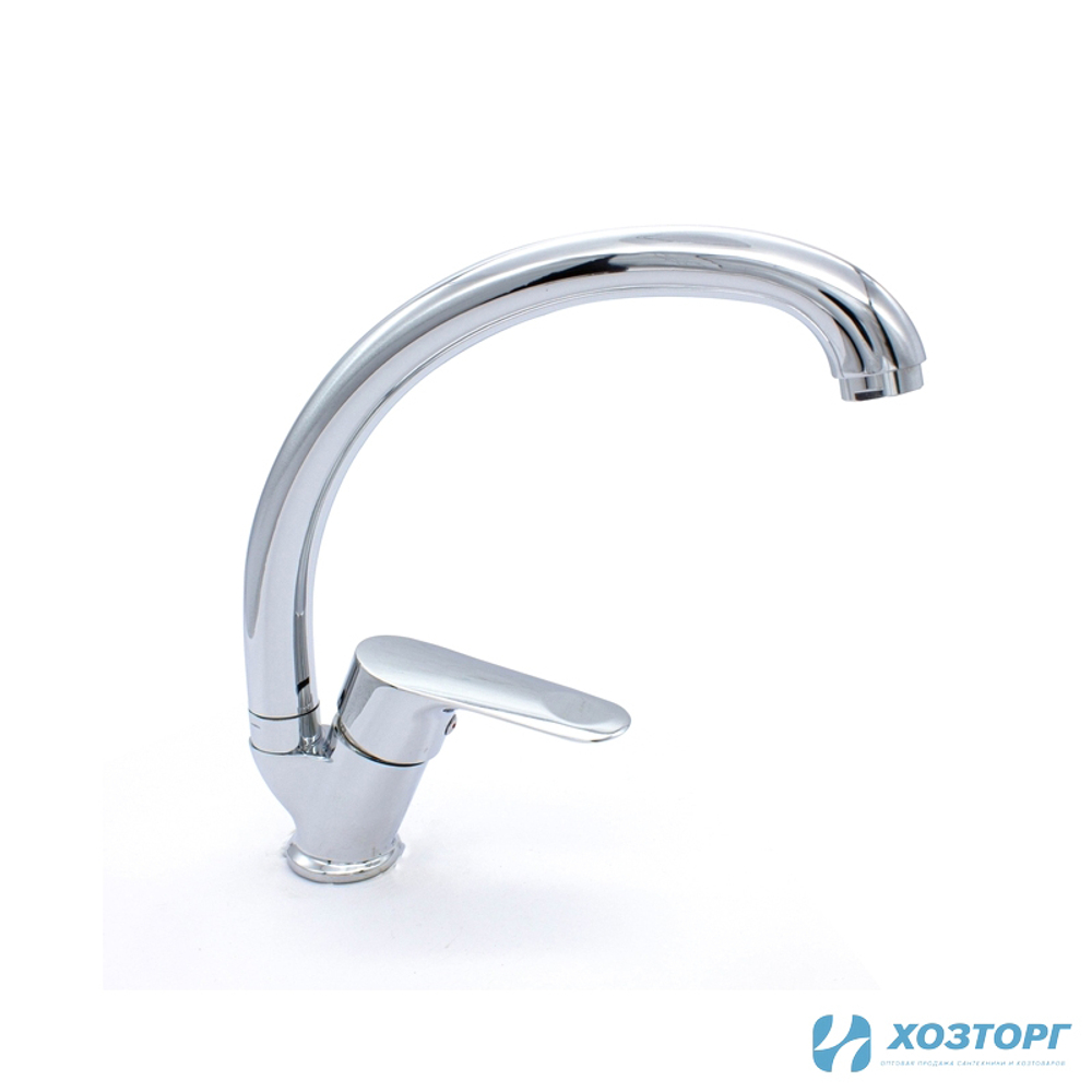 Смеситель для кухни Дорон DC 2427-N шаровый, хром ,высокий излив
