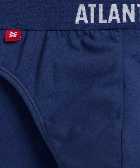 Трусы (5шт) мужские слипы спорт ATLANTIC, 5SMP-004, голубой + темно-синий + светло-голубой + темно-голубой + голубой