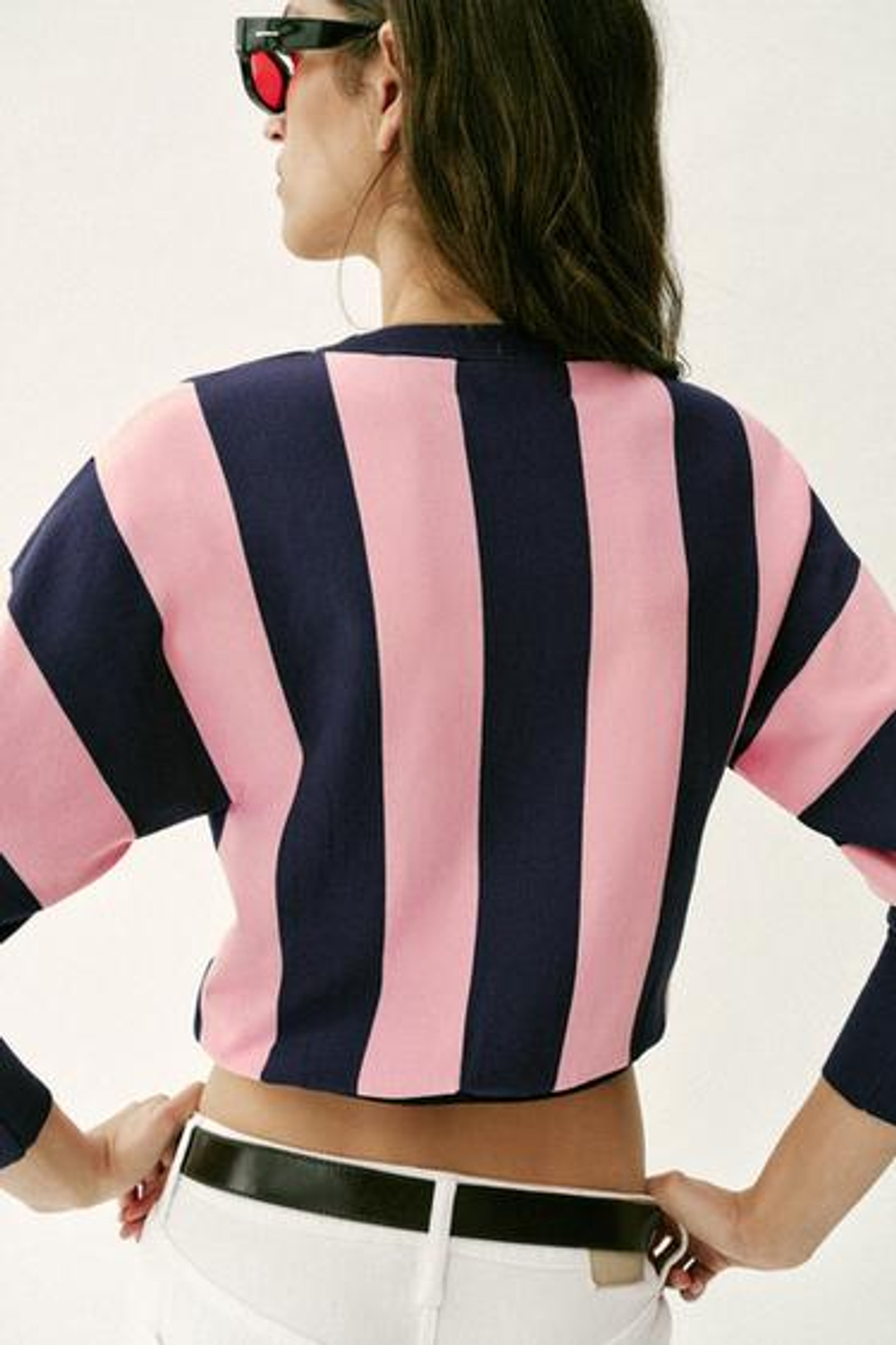 ZARA ТРИКОТАЖНАЯ ТОЛСТОВКА В ПОЛОСКУ, РАЗНОЦВЕТНЫЙ