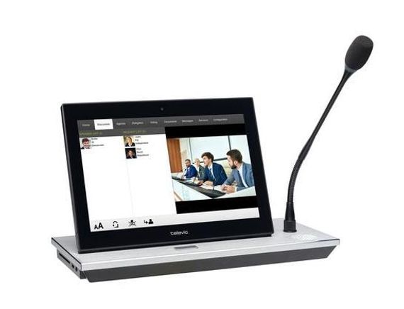 Televic uniCOS T/MM10 Настольный пульт конференц-системы с сенсорным экраном 10 дюймов