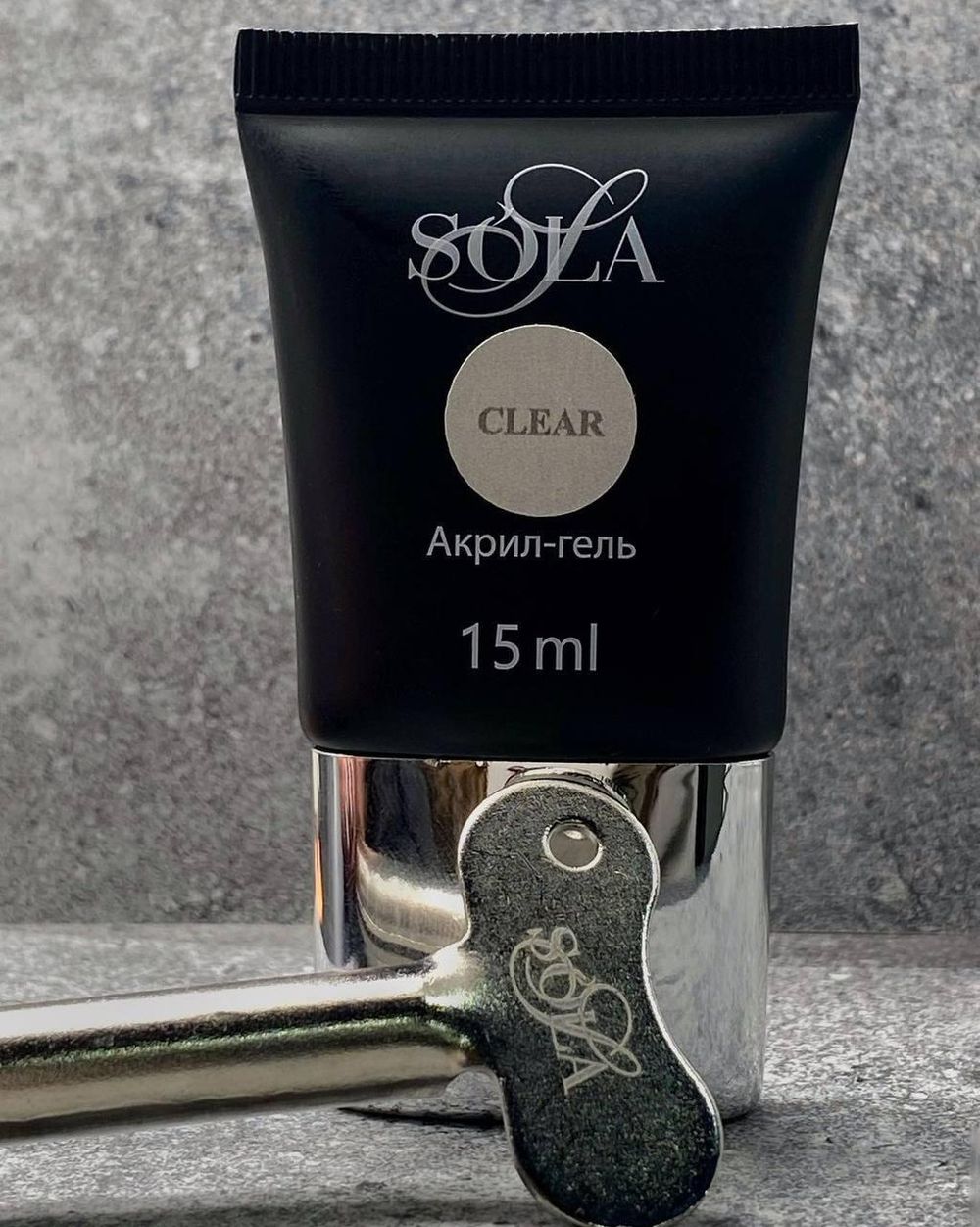 Sola Акрил-гель Glass Pink с ключом, 30м