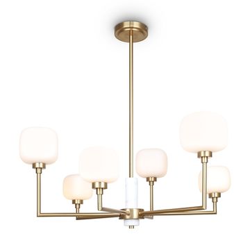 Потолочный светильник 6*G9 FR5373CL-06BS латунь/белый Tender Modern Freya