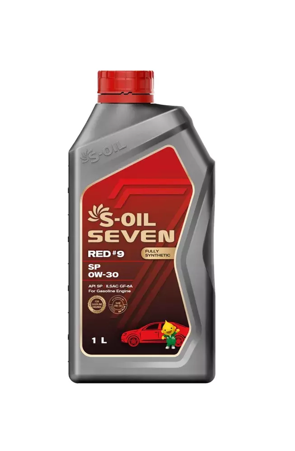 Моторное масло синтетическое  S-OIL  "7 RED #9 SP 0W30", 1л
