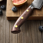 Кухонный нож Hezhen X02M Utility нож 5 дюймов клинок 67 Layers Damascus рукоять микарта, длина лезвия 13,5 см