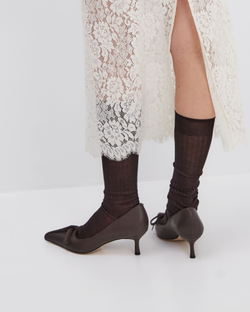 Туфли из натуральной кожи шоколадный