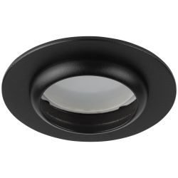 Светильник встраиваемый алюминиевый ЭРА KL109 BK под лампу MR16 GU5.3 черный матовый