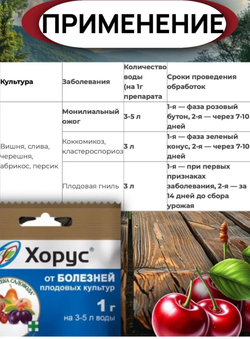 Средство защиты растений от болезней- Хорус, 1 г