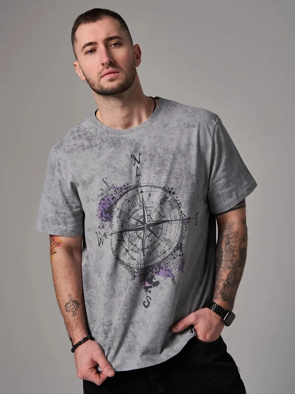 Футболка мужская "Роза ветров"