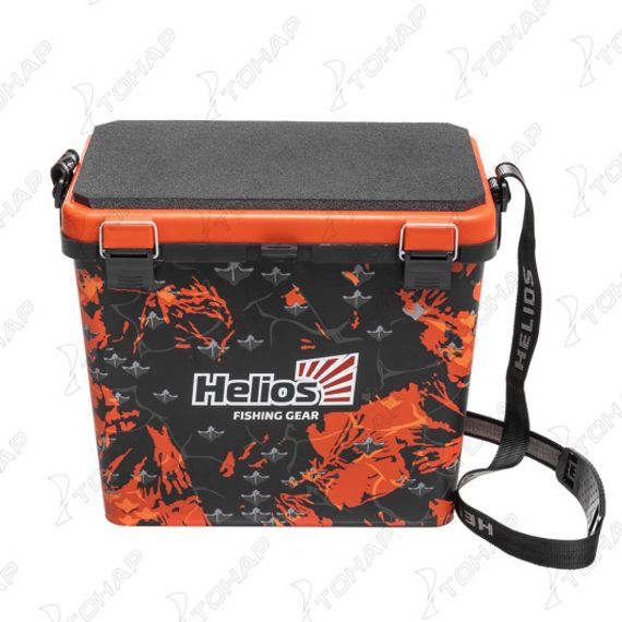 Ящик рыболовный зимний SHARK односекционный оранжевый (HS-IB-19-SHO-1) Helios