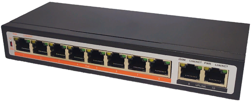 Коммутатор неуправляемый True IP Systems TI-208P
