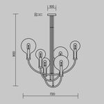 Подвесной светильник Maytoni MOD333PL-06BS