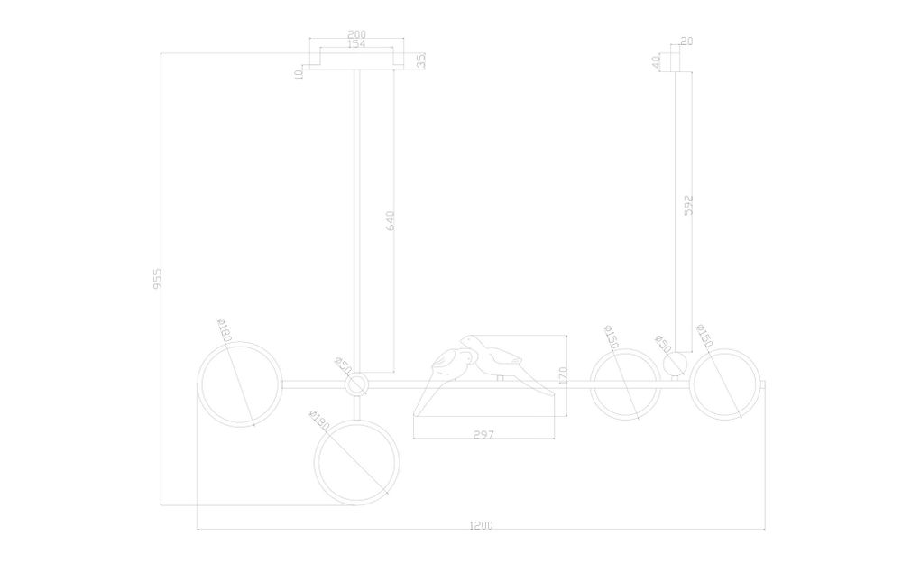 Люстра на штанге Arte Lamp